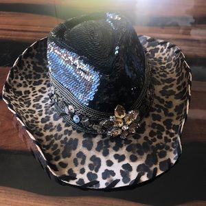 Fancy women cowgirl hat
